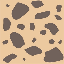 structure of a loose granular soil before blasting